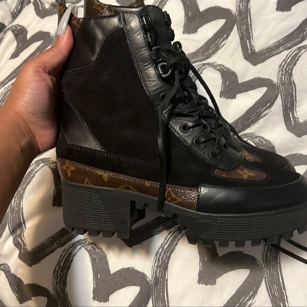 Louis Vuitton boots barely worn. Maybe 3 times for dinner
